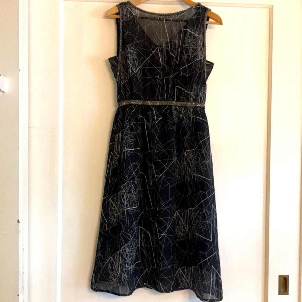 Relished brand Dress. Beaded. Two Layers.
